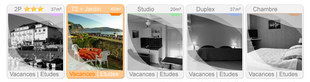 www.lesappartementsdulac.com, site ddi  la location d'appartements meubls pour les vacances au Bourget-du-Lac en Savoie